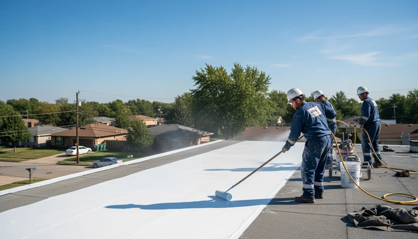 Commercial roof coating in Beirne, AR near me